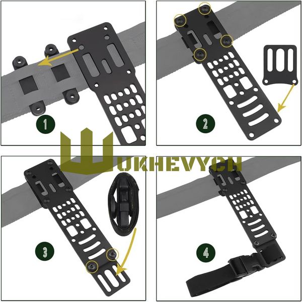 Тактический металлический модулярный адаптер для кобуры GB-ACC-11-BLK фото