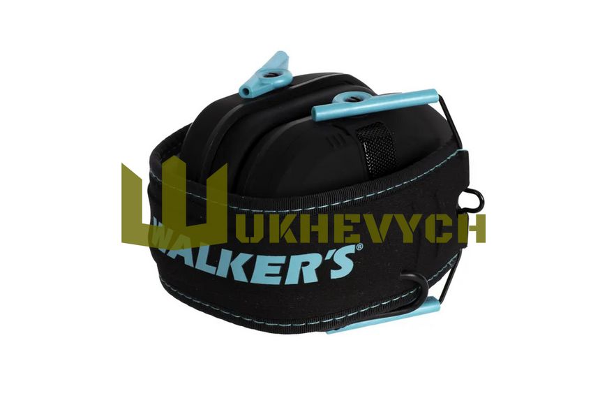 Активні тактичні навушники Walker's Razor Slim Teal Accent з кольоровим акцентом, Бірюзовий GWP-RSEM-TL фото