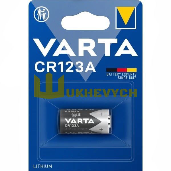 Батарейка литиевая Varta CR123A 1шт VARTA-CR123A-PC фото