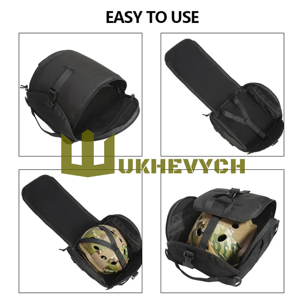 Сумка для шолому тактична з кріпленнями MOLLE HBAG-01-CP фото