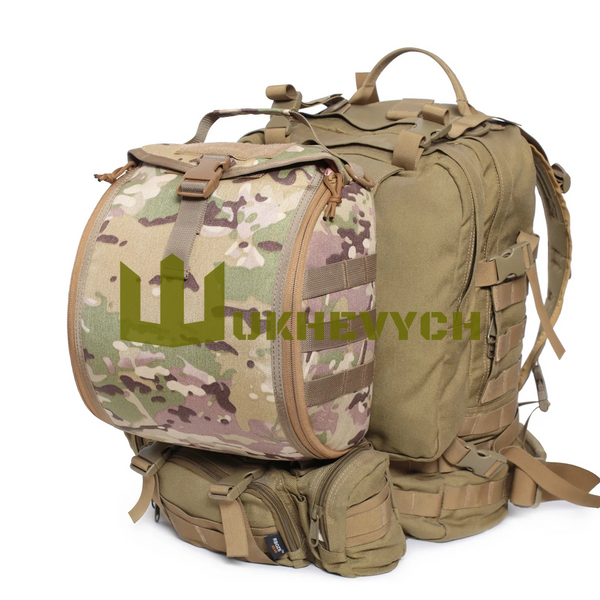 Сумка для шолому тактична з кріпленнями MOLLE HBAG-01-CP фото