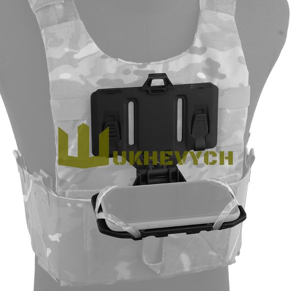 Крепление нагрудное для телефона с системой крепления MOLLE MB-03-BK фото