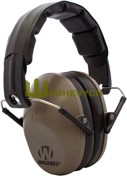 Пасивні тактичні навушники Walker's Pro Low Profile Folding EarMuff GWP-FPM1-FDE фото