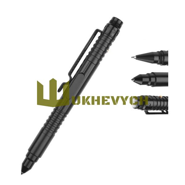 Ручка з ліхтариком та склобоєм Prymara TAC-PEN-T9-BK фото