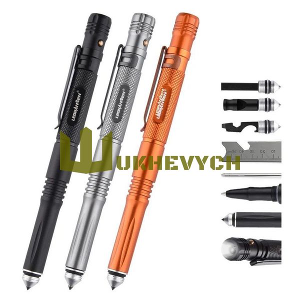 Ручка-мультитул со стеклобоем и фонариком Svitoch-2 TAC-PEN-T8-2-BK фото