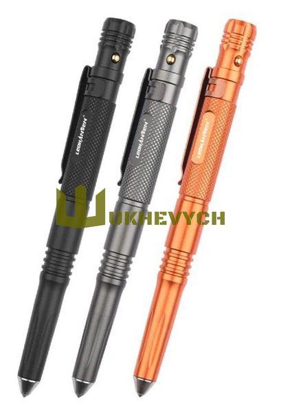 Ручка-мультитул зі склобоєм фонариком викруткою Svitoch TAC-PEN-T8-BK фото