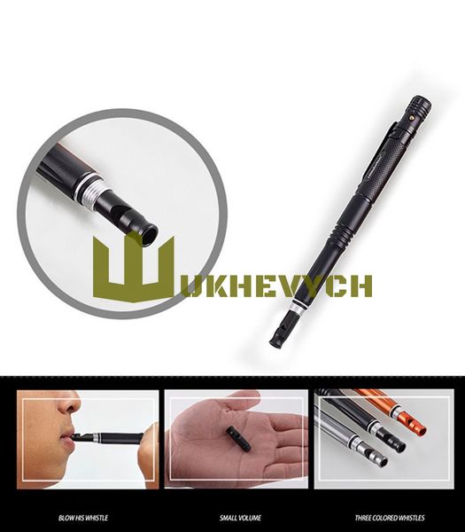 Ручка-мультитул зі склобоєм фонариком викруткою Svitoch TAC-PEN-T8-BK фото