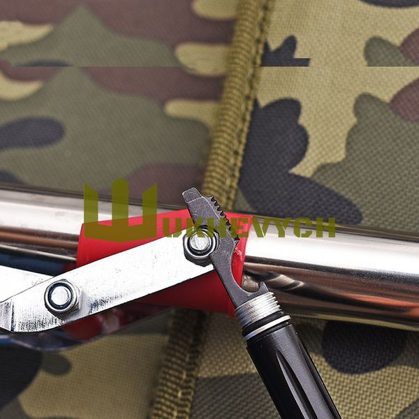 Ручка-мультитул зі склобоєм фонариком викруткою Svitoch TAC-PEN-T8-BK фото